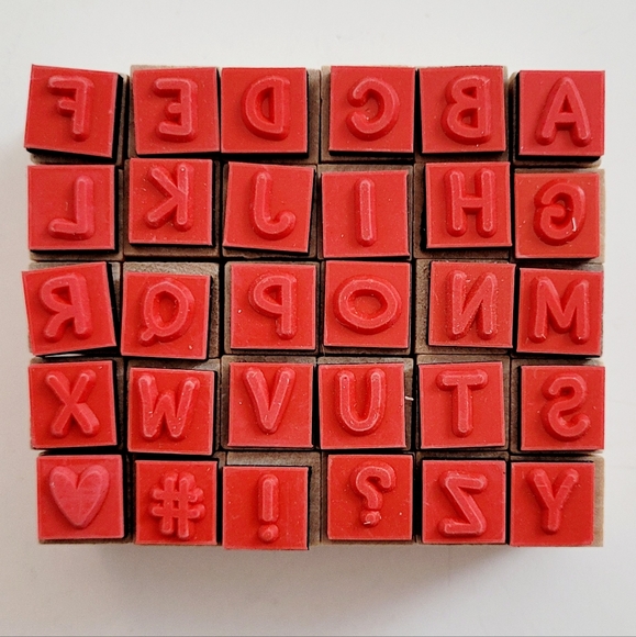 NIB Alphabet Rubber stamps - Picture 2 of 5